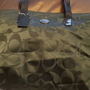 Nylon Coach Handbag